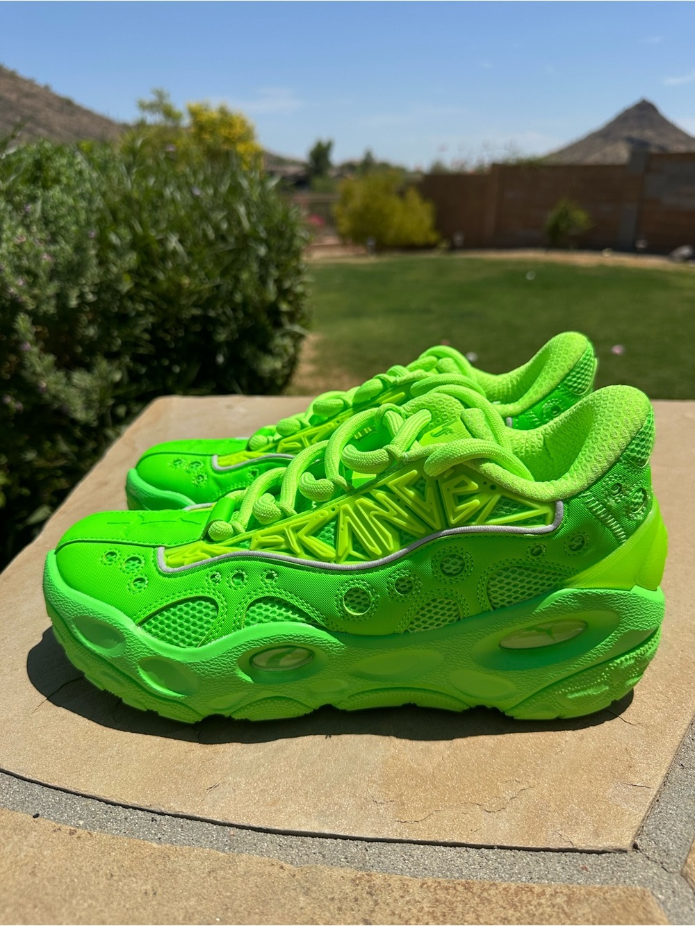Puma Lamelo Ball Lafrance RNR Neon 312274-04 Basketball Shoes Mens Size 11